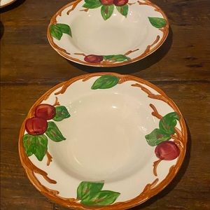 2 Franciscan Apple dessert, salad, cereal bowls